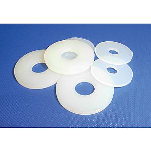 M6 x 24 x 2.5 Nylon 66 natural white penny washers