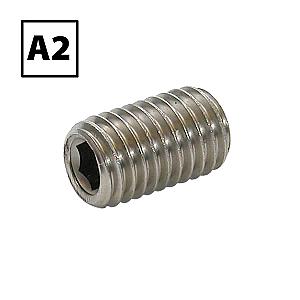 Stainless Steel Socket Set Cup Point Screw / Grub Screws A2 (304) DIN 916