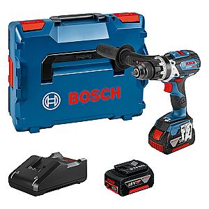 Bosch GSB 18V-110C Robust Combi Brushless with 1x5ah & 1x4ah batteries in L-Boxx