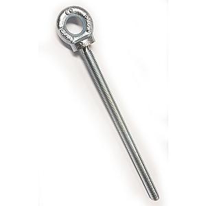 M20 x 180mm Long Shank Collared Eye Bolt Bright Zinc Plated BS4278