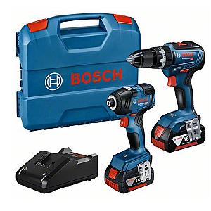 Bosch GSR 18V-55 & GDR 18V 200 with 2 x 4.0Ah Batteries In L-CASE