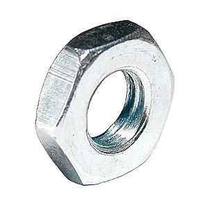 M45 Hexagon Lock (Half) Nut Mild Steel Bright Zinc Plated, Grade 4, DIN 936