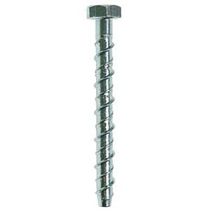M16 x 200 Hexagon Head Concrete Masonry Screw Bolt Anchor, Bright Zinc Plated