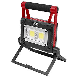Sealey 15W LED Solar Powered & USB Rechargable Portable Floodlight LEDFL15WS