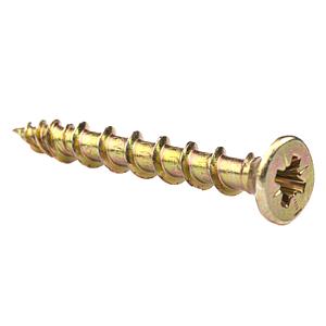 Screw-Tite 3.0 x 16mm Countersunk Pozi PZ1, All Purpose Screw, Net Coat Yellow. TFST03016