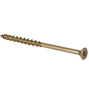 Screw-Tite 5 x 90mm Countersunk Pozi PZ2, All Purpose Screw, Net Coat Yellow. TFST05090