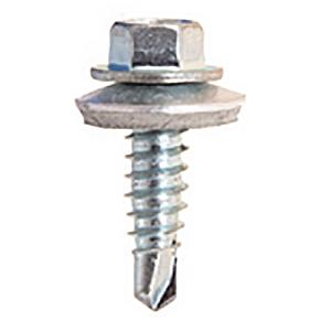 6 x 1/2" (3.5 x 38mm) Self Tapping Screw, Countersunk Pozi No.2 AB, Steel Bright Zinc Plated