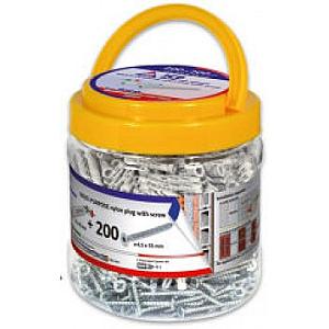 Multi-Purpose Nylon Plug & Screws in handyplug tub