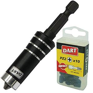 Dart Double Magenetic Screwdriver Bit Holder & Impact Driver Bits