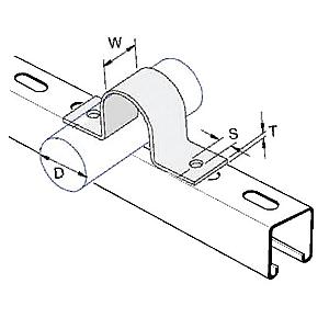 Galvanised Saddle Clamps