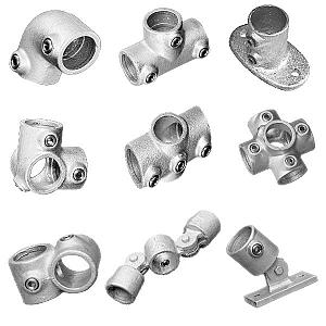 Size 6(G25) 33.7mm Galvanised Handrail Fittings (Kee Klamp Compatible)